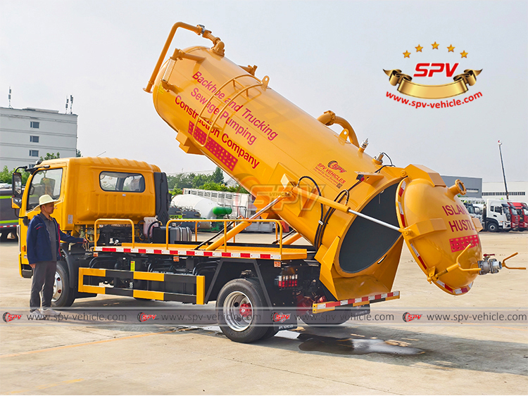 5,000 Litres Sewage Vacuum Truck Testing